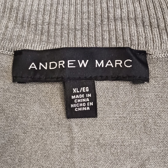 Andrew Marc Knit Sweater Long Sleeve Turtleneck Gray Women's XLarge New - Picture 5 of 9